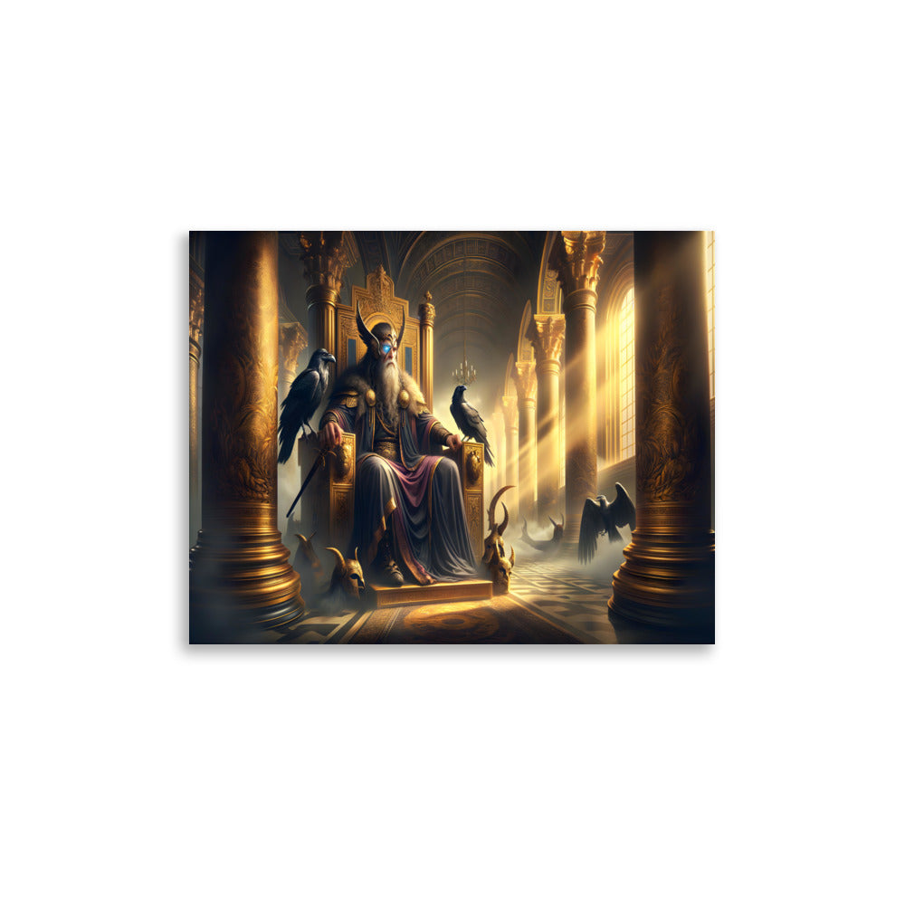 Odin All-Father Norse Mythology Art Print | Pagan Wall Decor Poster