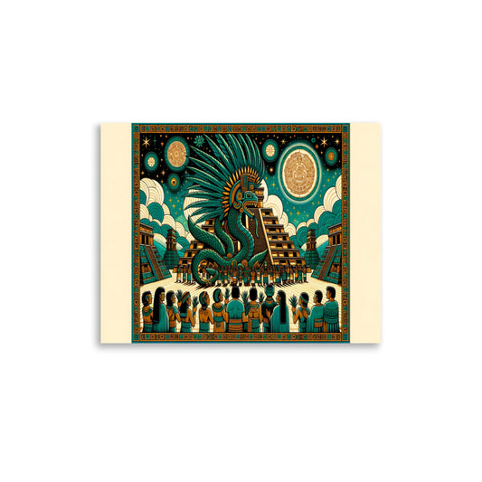 Feathered Serpent Quetzalcoatl Art Print