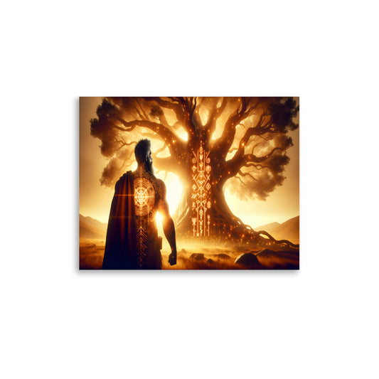 Odin Rebirth Norse Mythology Art Print