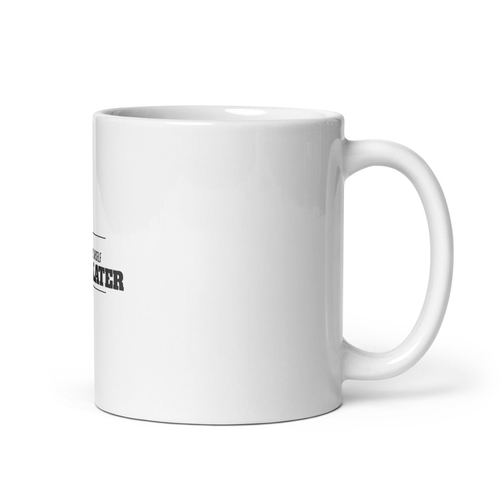 Dad Humor Espresso Yourself - Distressed Vintage Coffee Cup 11oz Mug