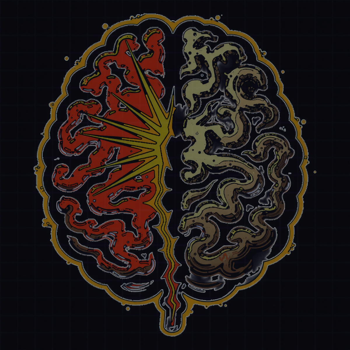 Neurodivergent Adhd Pride Brain Graphic Tee