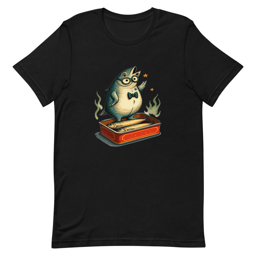 Vintage Sardine Tin Graphic Tee for Fish Lovers & Foodies