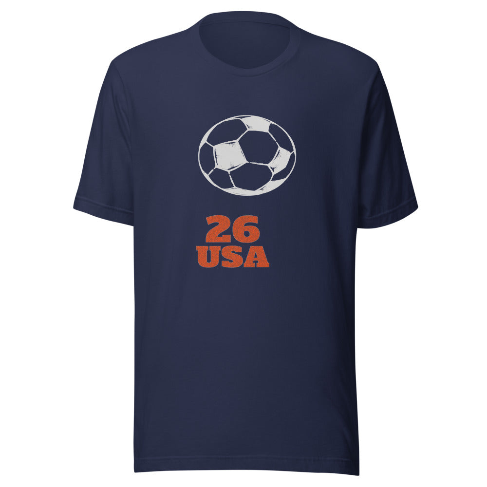 2026 USA World Cup Host Nation Pride Graphic Tee Navy