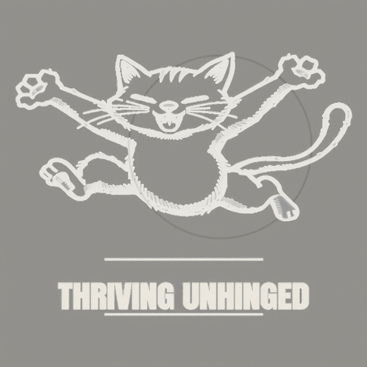 Thriving Unhinged — Chaos Cat ADHD Graphic Tee